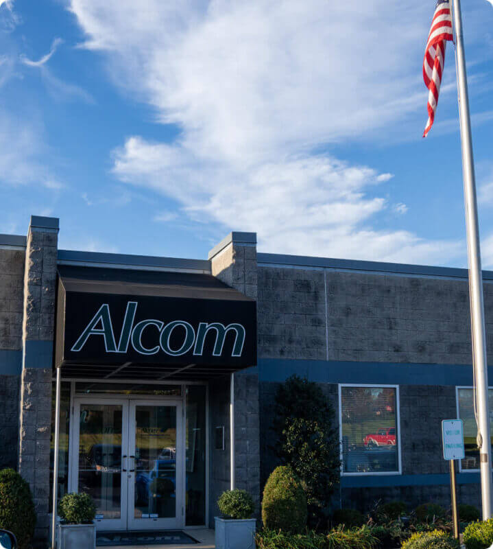 Alcom Printing building entrance